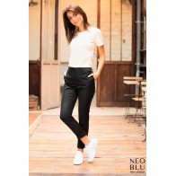 GABIN WOMEN 03163 Γυναικείο Παντελόνι Κοστουμιού με ελαστική μέση Twill 200gsm 66% Πολυέστερ - 34% Βισκόζη