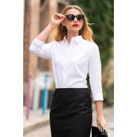 BLAISE WOMEN 03183 Women's Iron free Shirt Micro Twill 115gsm 100% Cotton