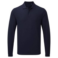 PR997 'Essential' Unisex Long Sleeve Polo Shirt 65% Polyester - 35% Cotton 200gsm