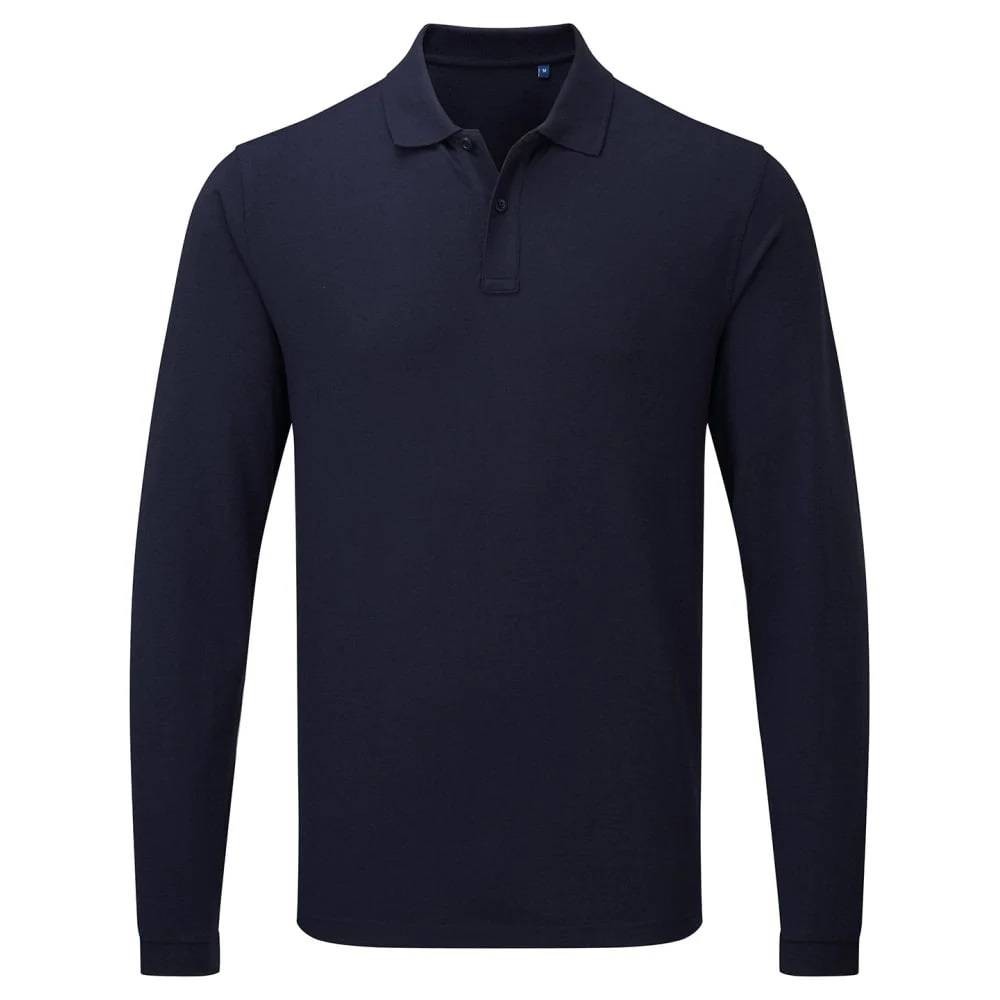 PR997 'Essential' Unisex Long Sleeve Polo Shirt 65% Polyester - 35% Cotton 200gsm