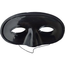 Zorro Carnival Plastic Mask with Elastic Band - One Size MARK032