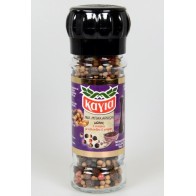Mill mixture with 4 peppers coriander Pimento in a glass jar 40gr Kagia 1.41oz