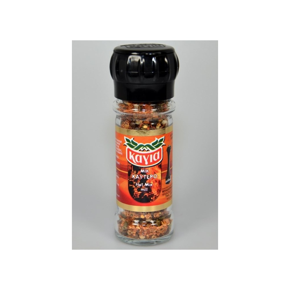 Hot Mix Mill Spicy Spice Mix in a glass jar 35gr Kagia 1.23oz Spices