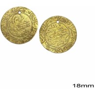 100 Τεμάχια Φλουρί Μπρούτζινο Άβαφο Νο4/18mm για Παραδοσιακές Στολές - MARK787