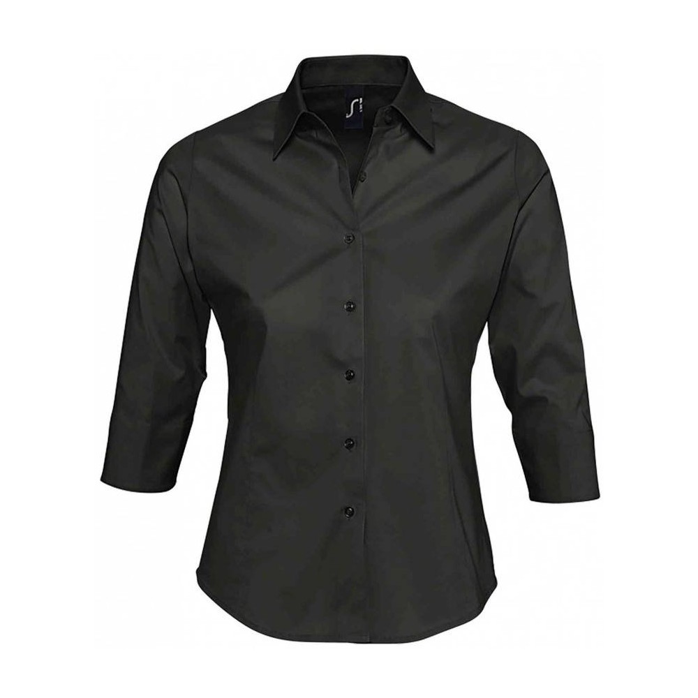Sol's EFFECT 17010 LADIE'S 3/4 SLEEVED STRETCH SHIRT SIZE Sol's EFFECT 17010 LADIE'S 3/4 SLEEVED STRETCH SHIRT SIZE