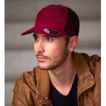 Atlantis 898 Rapper Suede 5 panels jockey cap hat 100% Polyester