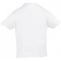 Kids White 100% Cotton T-Shirt Palatino MARK061