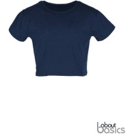 CROP 00590 Women's slub crop top Slub 140grs - 100% Cotton 135gr 100% cotton