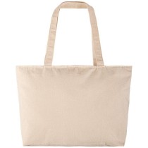 307 Bag with zipper and long handles 70% Cotton 30% Polyester, 240gsm 55x35cm. 27L.