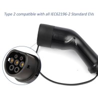 Electric Car Type 2 Charger 3.5KW 6-16Amp Schuko EU Plug EV Charging Cable 5 Meters Home Use Power Station