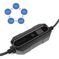 Electric Car Type 2 Charger 3.5KW 6-16Amp Schuko EU Plug EV Charging Cable 5 Meters Home Use Power Station