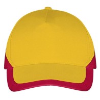 Sol's Booster 00595 FIVE PANEL CONTRASTED CAP Hat 100% heavy brushed cotton - 260 gsm