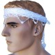 White Cretan Sariki - Traditional Greek Headscarf for Costumes | MARK769