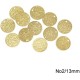 100 Pieces Unfinished Bronze Coin No2/13mm for Traditional Costumes - MARK795
