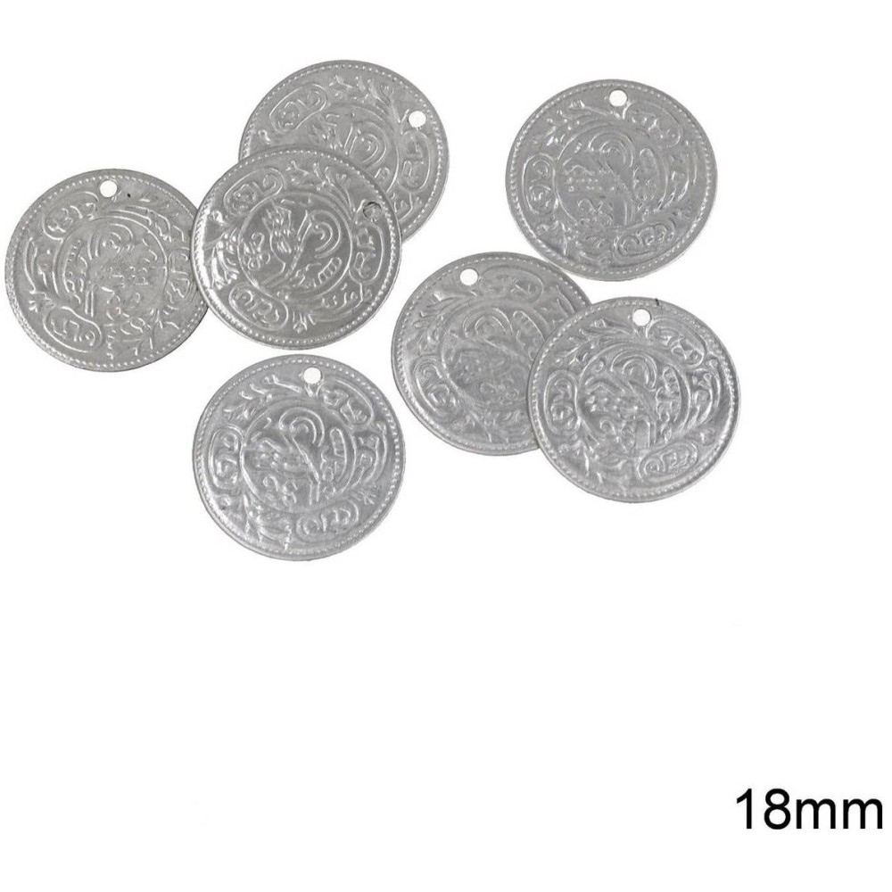 50 Τεμάχια Ατσάλινα Φλουριά 18mm – Ιδανικά για Παραδοσιακές Στολές & Κοσμήματα