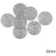 50pcs Stainless Steel Coins 22mm (0.87 inches) – Perfect for Traditional Costumes & Jewelry