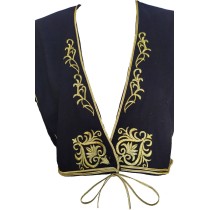 Gold Embroidered Jacket Women's Traditional Dress Short Coat Lined