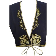 Gold Embroidered Jacket Women's Traditional Dress Short Coat Lined