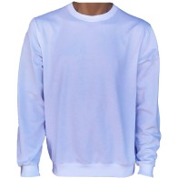 White Cotton Parade Sweatshirt Adult Unisex - MARK025