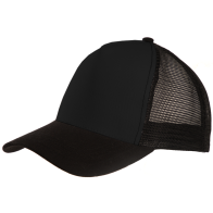 Fox 00840 5-panel cap with mesh, trucker style Front panel and visor: 100% Cotton - Mesh: 100% Polyester