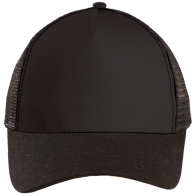 Fox 00840 5-panel cap with mesh, trucker style Front panel and visor: 100% Cotton - Mesh: 100% Polyester