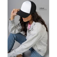 Fox 00840 5-panel cap with mesh, trucker style Front panel and visor: 100% Cotton - Mesh: 100% Polyester