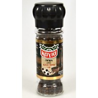 Mill Black Pepper Whole Not trimmed in a glass jar mill 45gr Kagia 1.59oz Spice Spices