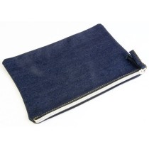 20102 Jeans toiletry bag size: 24x16cm Denim 220gsm, 85% Cotton - 15% Polyester