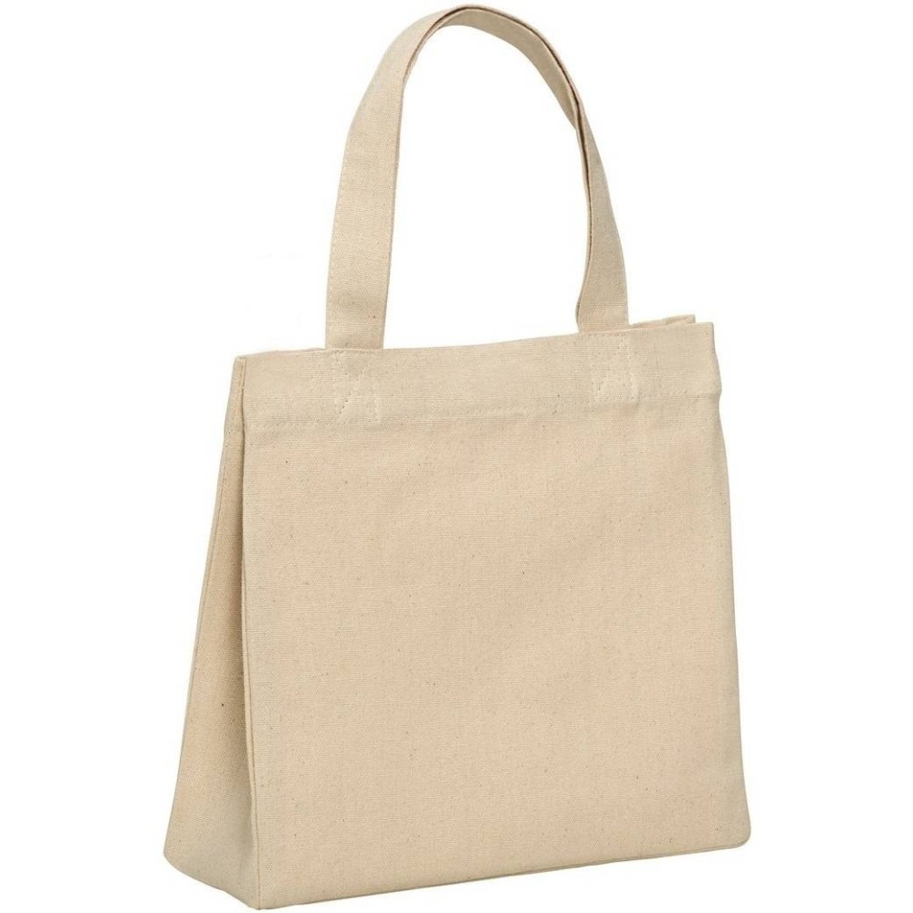 UBAG Prato Shopping bag with snap small size 100% Cotton, 220gsm 24x25,5x8cm