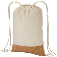 Calm 22123 Cotton & cork drawstring bag 36x46cm 100% Cotton 135gsm
