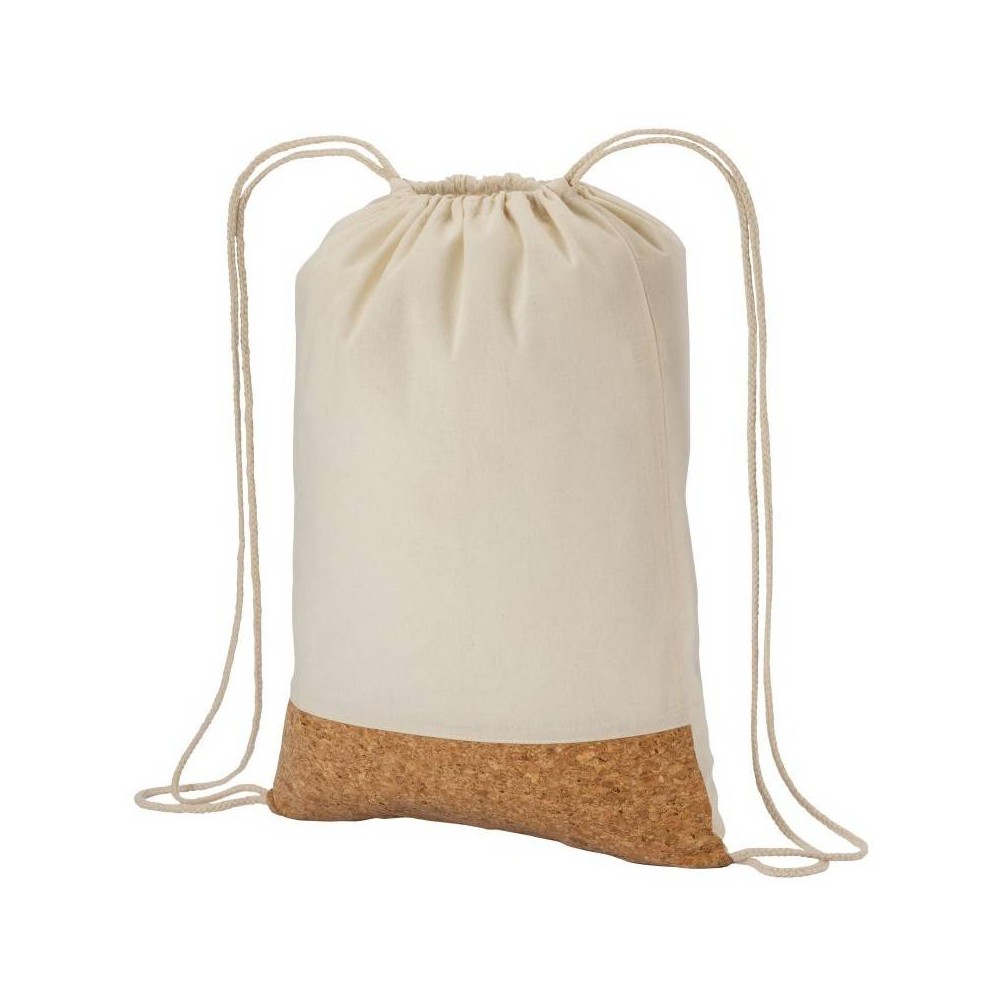 Calm 22123 Cotton & cork drawstring bag 36x46cm 100% Cotton 135gsm