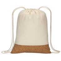 Calm 22123 Cotton & cork drawstring bag 36x46cm 100% Cotton 135gsm