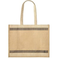 Ubag Claudia Beach bag with stripes 43x34x19cm Capacity: 28L