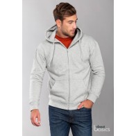 150 Adults hooded sweat-shirt with zipper, 50% cotton - 50% polyester, 300gr