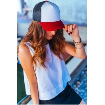 Atlantis 899 Rapper Canvas cap 5 Panel mesh Hat Jockey 100% Cotton Canvas 260g