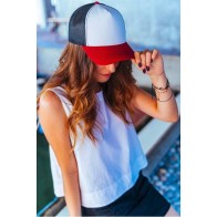 Atlantis 899 Rapper Canvas καπέλο Πεντάφυλλο τζόκεϊ με δίχτυ 100% Βαμβακερός Καμβάς 260g