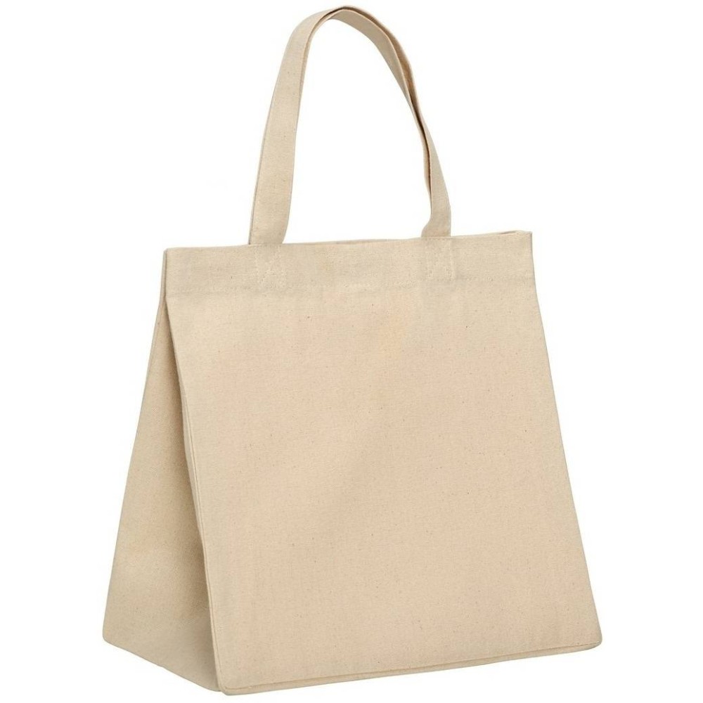 UBAG SIENA Shopping bag with snap medium size 100% Cotton, 220gsm 30 x 30 x 19cm