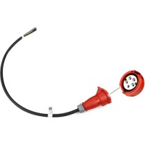 Industrial power supply plug with 1m. cable 5G2.5mm female plug 380-415V 5x16A IP44