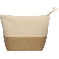 Cast - 22127 pouch Toiletry bag in cotton & jute Size 30x20+10cm
