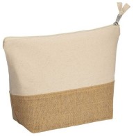 Cast - 22127 pouch Toiletry bag in cotton & jute Size 30x20+10cm