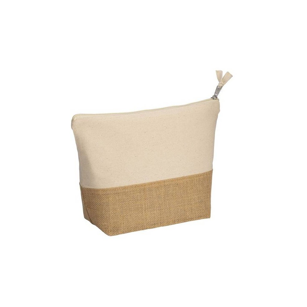 Cast - 22127 pouch Toiletry bag in cotton & jute Size 30x20+10cm