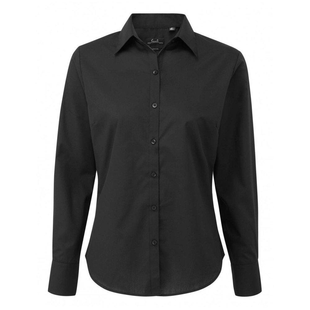 PREMIER PR300 Women's long-sleeves poplin shirt 65% Polyester - 35% Cotton Poplin, 105gsm