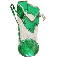 Tall Transparent Plastic Bag with Handle & Drawstring 27.5cm