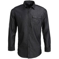 PR222 Men s jeans stitch denim shirt 100% cotton 155gsm