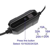 7.4KW 32A Type2 EV Portable Charger EVSE Charging Box Electric Car Charger CEE Plug Electric Vehicle Charger