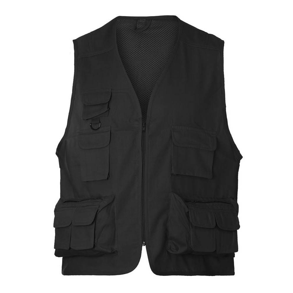 Rise - 00108 Reporter vest with net & Multiple pockets 65% polyester - 35% cotton