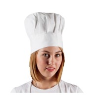 White Beanie Hat 422 Cook Cooks Cookers 100% cotton adjustable with touch closure