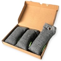 EcoSavers Bamboo Charcoal Air Purifying Bags – Set of 3