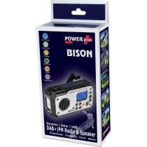 POWERplus Bison Dynamo Solar USB FM DAB+ Radio Bluetooth PowerBank Flashlight