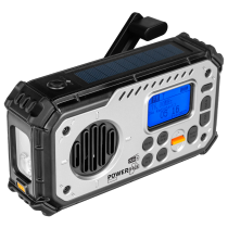POWERplus Bison Dynamo Solar USB FM DAB+ Radio Bluetooth PowerBank Flashlight